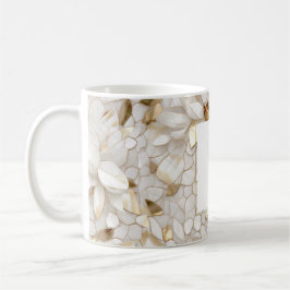 White Gold Lotus Blume Tasse