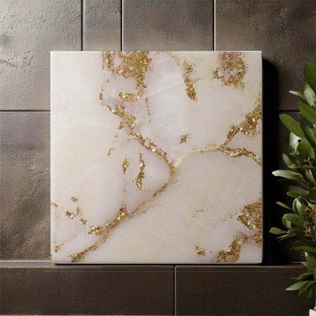 White Gold Marble Glitter ID1171a Fliese (Von Creator hochgeladen)
