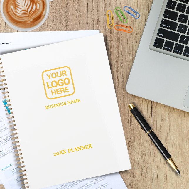 White Gold Modern Beruflich Business Logo Planer (Von Creator hochgeladen)