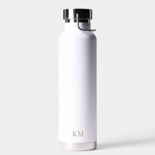 White Gold Monogram Trinkflasche