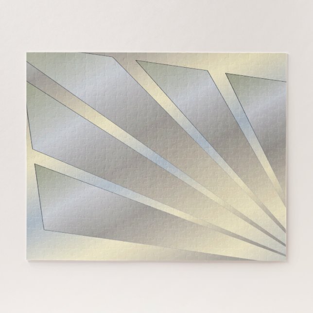 White gold rays puzzle (Horizontal)