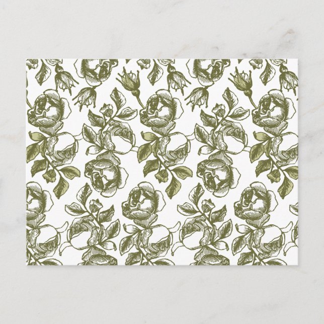 White Gold Rose Custom Vielen Dank Postkarten (Vorderseite)