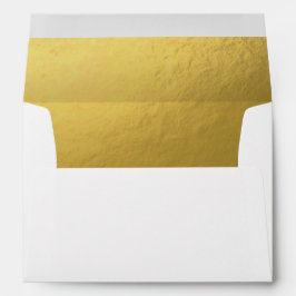 White Gold Umschlag Elegant Moderner Geburtstag