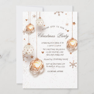White Gold Weihnachtsballs Weihnachtsmannschaft Pa Einladung