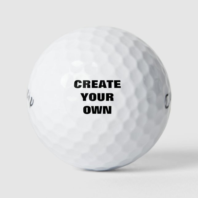 White Golf Ball - Ihr eigenes Design (Vorderseite)