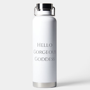 White Gorgeess Goddess Water Flasche