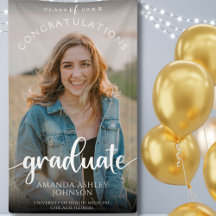 White Gratulationen Graduate Foto Abschluss