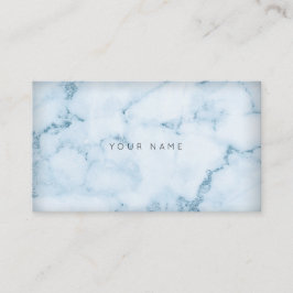 White Gray Aquatic Blue Marble Vip Visitenkarte