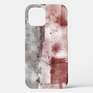 White Gray Burgundy Rustic Modern Abstrakt Nr. 56 Case-Mate iPhone Hülle