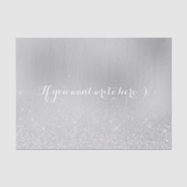 White Gray Delicate Glitzer Confetti Silver Gray Seidenpapier