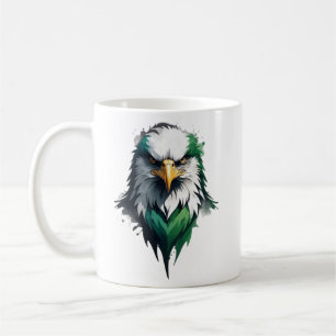 White Green Black Eagle Royal Luxe Kaffeetasse
