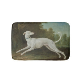 White Greyhound Dog (von Jean-Baptiste Oudry) Badematte