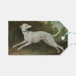 White Greyhound Dog (von Jean-Baptiste Oudry) Geschenkanhänger
