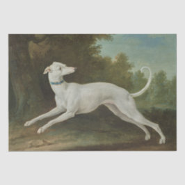 White Greyhound Dog (von Jean-Baptiste Oudry) Seidenpapier