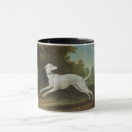 White Greyhound Dog (von Jean-Baptiste Oudry) Tasse