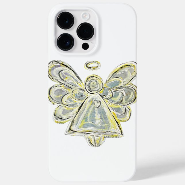 White Guardian Angel Art Custom iPhone Case (Rückseite)