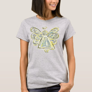 White Guardian Angel Custom Holiday Art T - Shirt