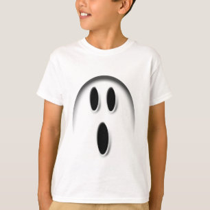 White Halloween Ghost Kids T-Shirt