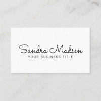White Hand Writing Business Consultant