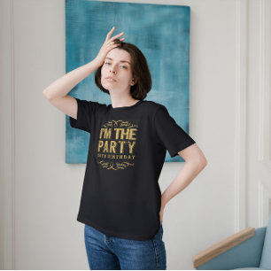 White Happy 50. Geburtstag - ich bin das Party Gol T-Shirt