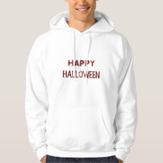 White Happy Halloween Hoodie Will Trick für Lecker