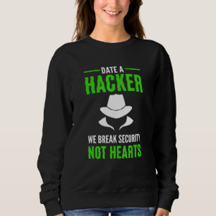 White Hat Hacker. Cyberkrieger. Cybersicherheit Ex Sweatshirt