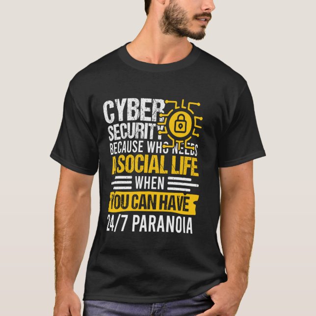 White Hat Hacker für Cyber Warrior und Ethical Hac T-Shirt (Vorderseite)