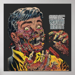 White Heat Harvey Horror Comic Zeile Black Cat My Poster