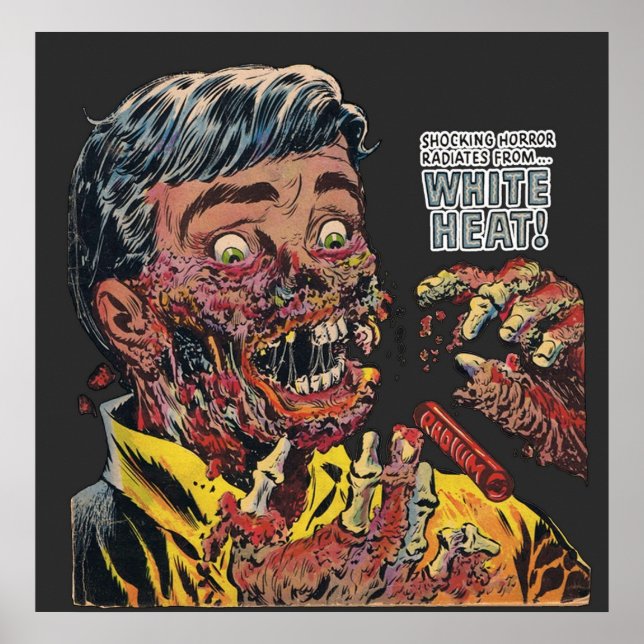 White Heat Harvey Horror Comicen Zeile Black Cat Poster (Vorne)