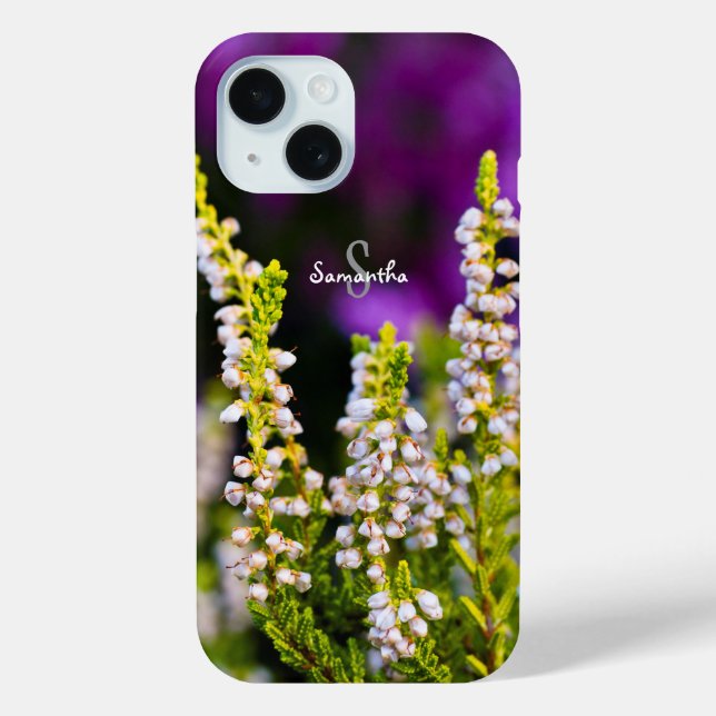 White Heather Phone case (Rückseite)