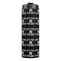 White Hockey Goalie macht fünf Loch aus