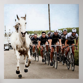 White Horse 1975 Tour De France Color Redux Poster