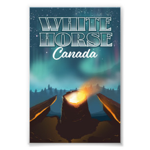 White Horse Kanada Reiseplakat Fotodruck