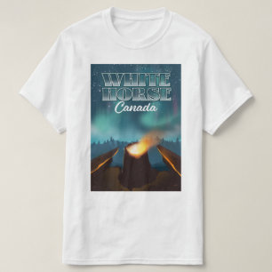 White Horse Kanada Reiseplakat T-Shirt