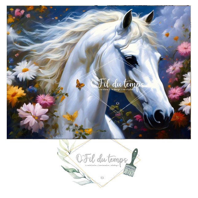 White Horse Majesty Seidenpapier (Von Creator hochgeladen)