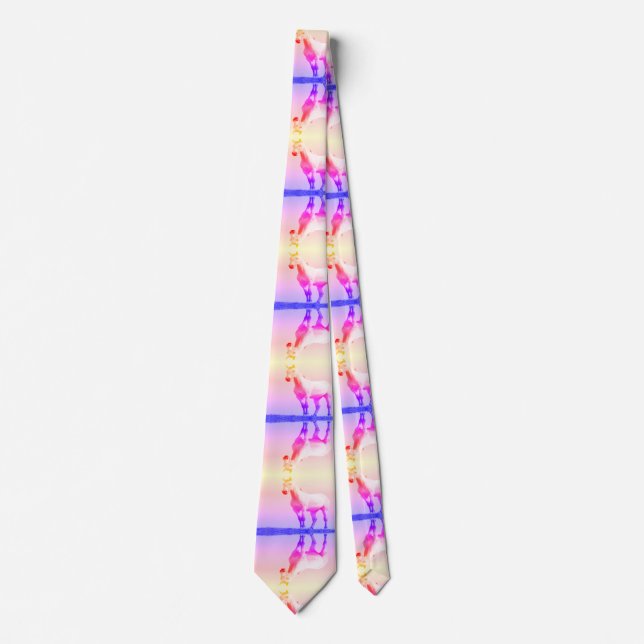 White Horse print Neck Tie Krawatte (Vorderseite)