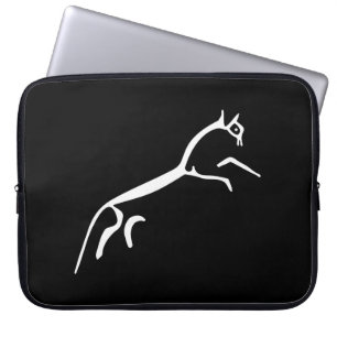 White Horse (Uffington Castle) - Black Laptopschutzhülle