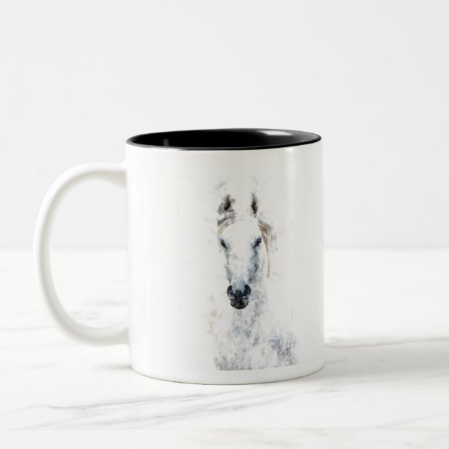 White Horse Zweifarbige Tasse (Links)