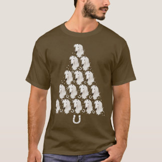 White Horses Weihnachtsbaum T-Shirt