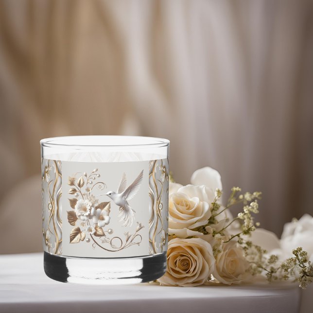 White Hummingbird Elegant Whiskyglas (Von Creator hochgeladen)