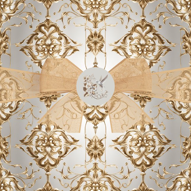 White Hummingbird Packungsaufkleber Runder Aufkleber (Von Creator hochgeladen)