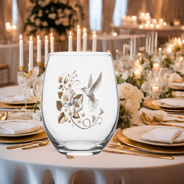 White Hummingbird Weinglas Ohne Stiel (Von Creator hochgeladen)