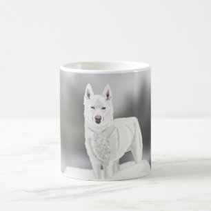 White Husky Kaffeetasse