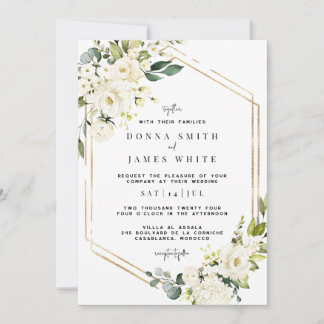 White Hydrangea | Einladung von White Floral Weddi