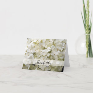 White Hydrangea Vielen Dank Dankeskarte