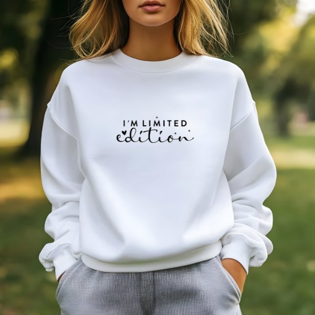 White I am Limited Edition Print Sweatshirt (White I'am Limited Edition Print Sweatshirt)