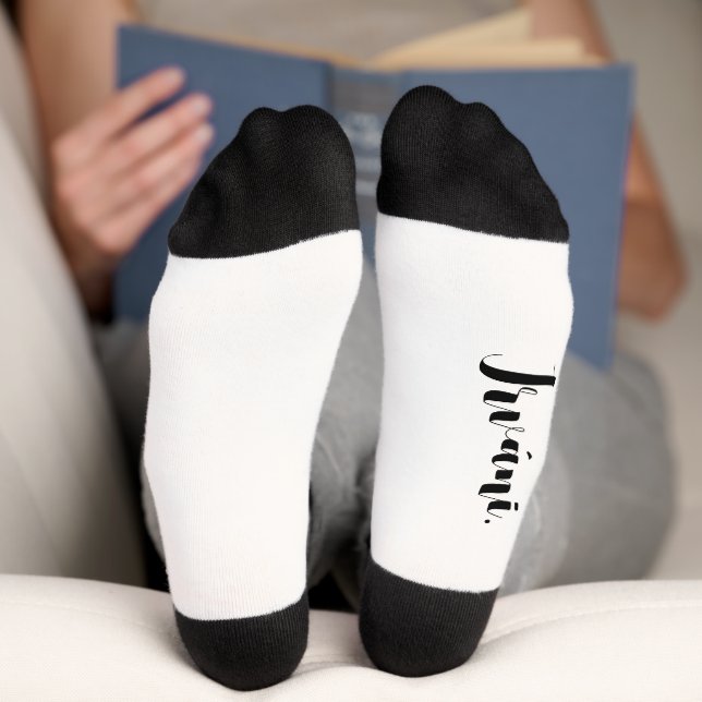 White Irváni Socken (Unterseite)