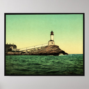 White Island Leuchtturm, Isles of Shoals, N.H. Poster