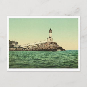 White Island Leuchtturm, Isles of Shoals, NH Vinta Postkarte