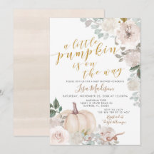 White Ivory Watercolor Pumpkin ist unterwegs